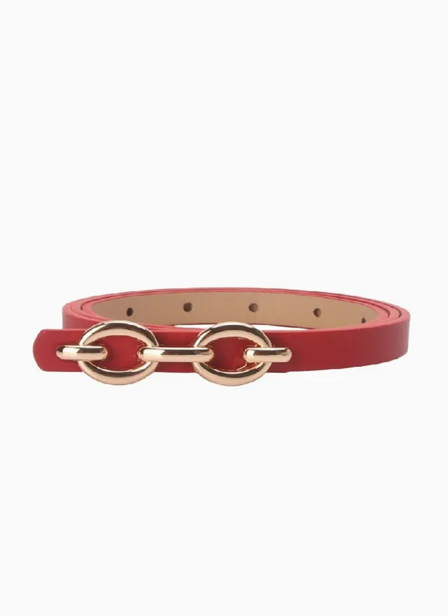 Double Chain Buckle Belt
