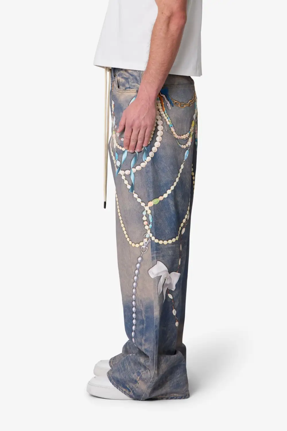 Chain Printed Jeans