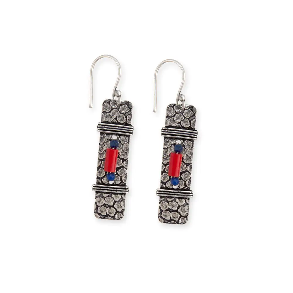 Decorative Linear Artful Statement Earrings