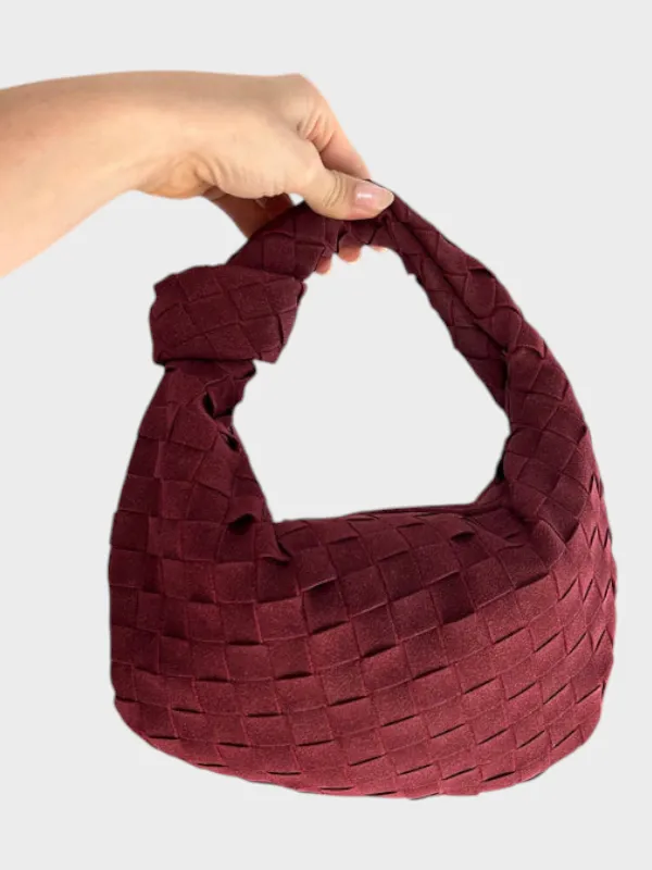 Boxy Suede Handbag