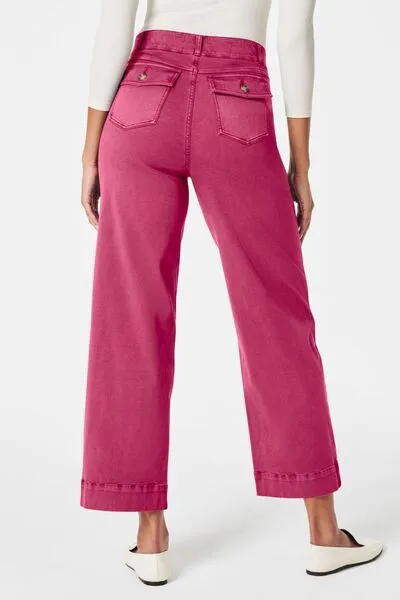 High Waist Pocket Denim Jeans