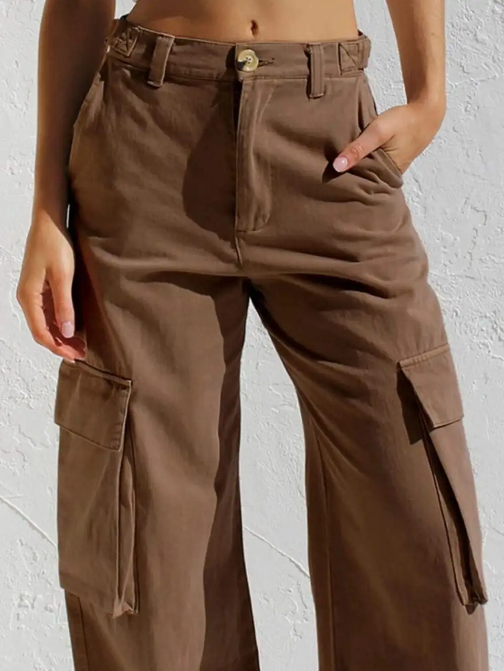 Polished High Waist Wide Leg Denim Jeans