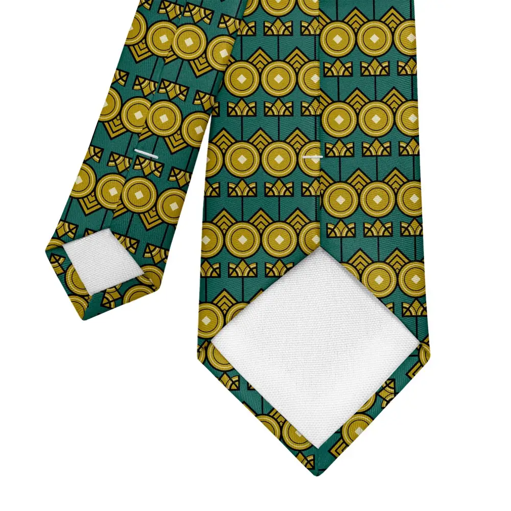 Refined Art Deco Detail Necktie