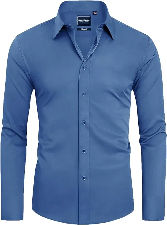 Men's Formal Long-sleeved Button-down Shirt