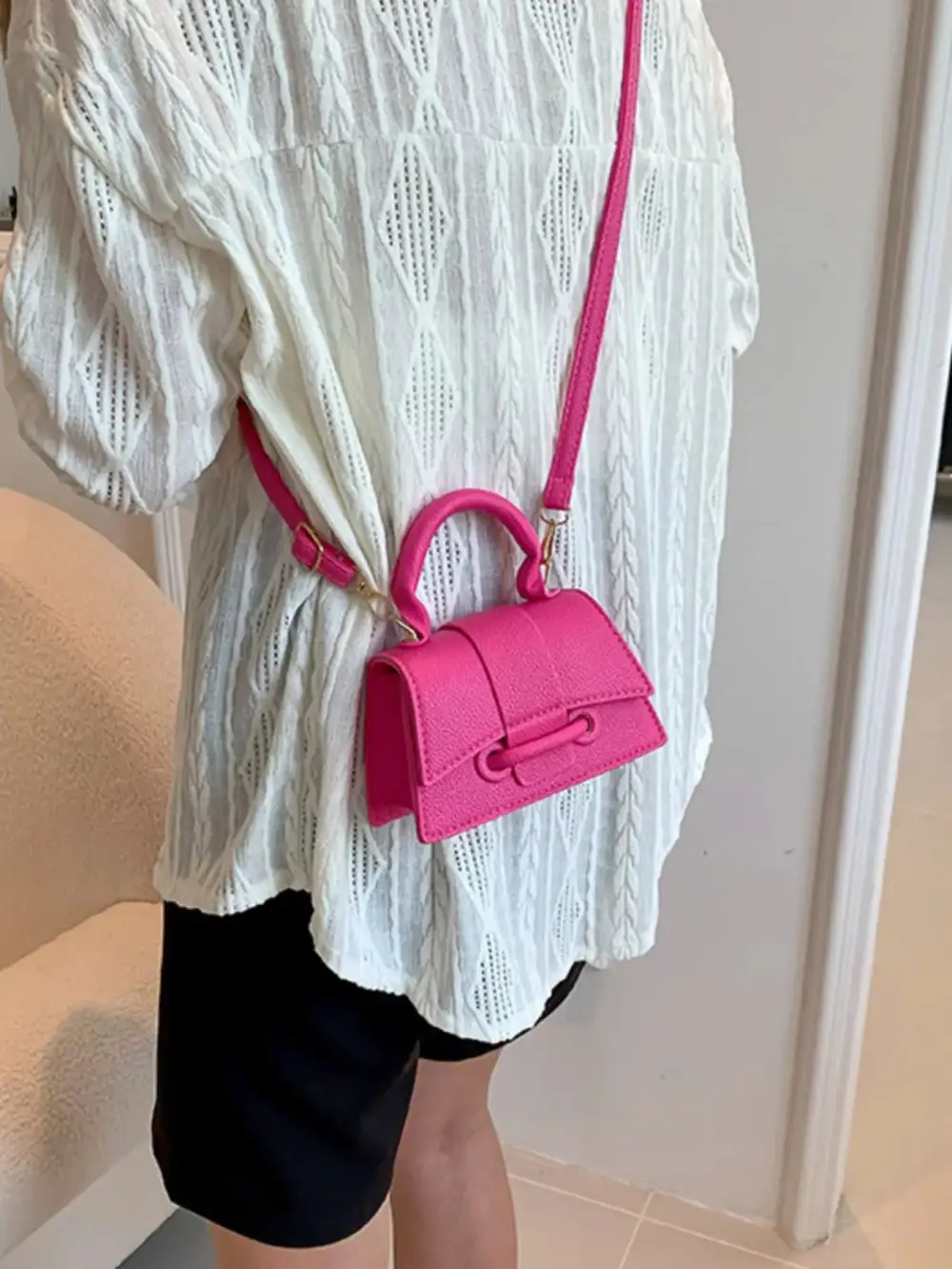 Mini Top Handle Crossbody Bag