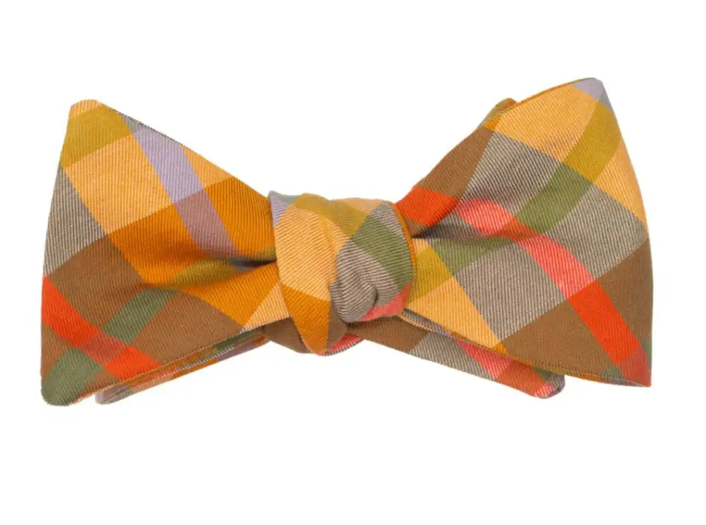 Tailored Signature Plaid Bow Tie