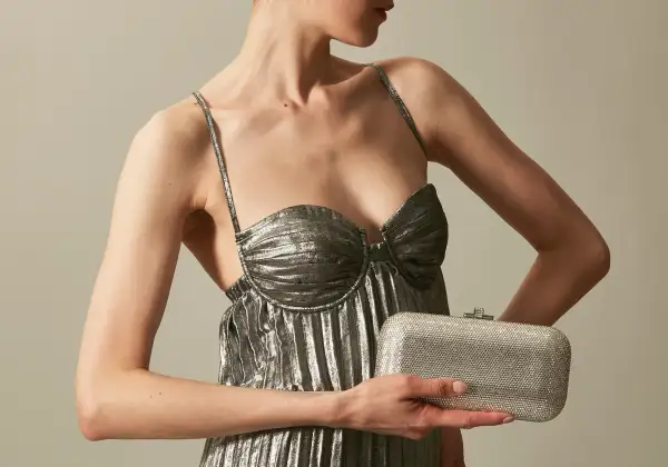Radiant Long Slide Crystal Clutch