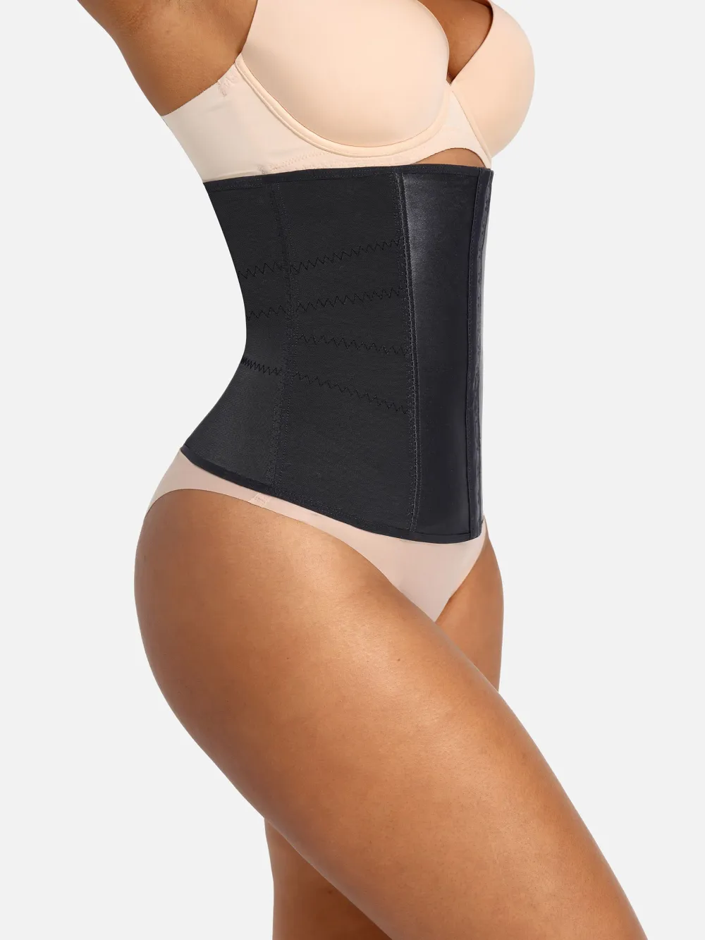 Mesh Panel Structured Waist Trainer