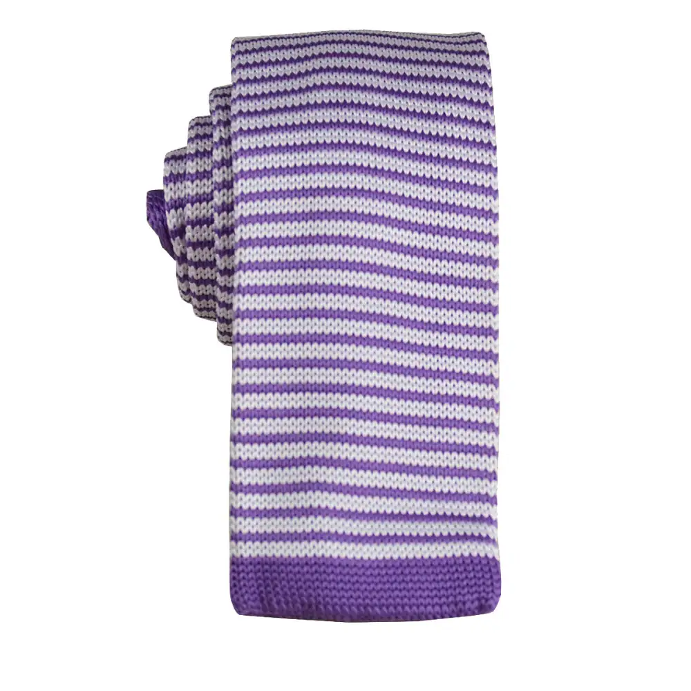 Elegant Striped Men's Knit Tie