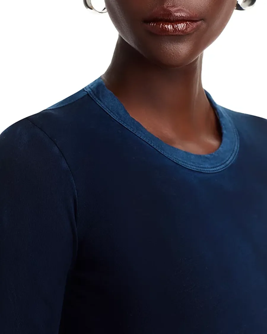 Long Sleeve Crew Neck Cotton Tee