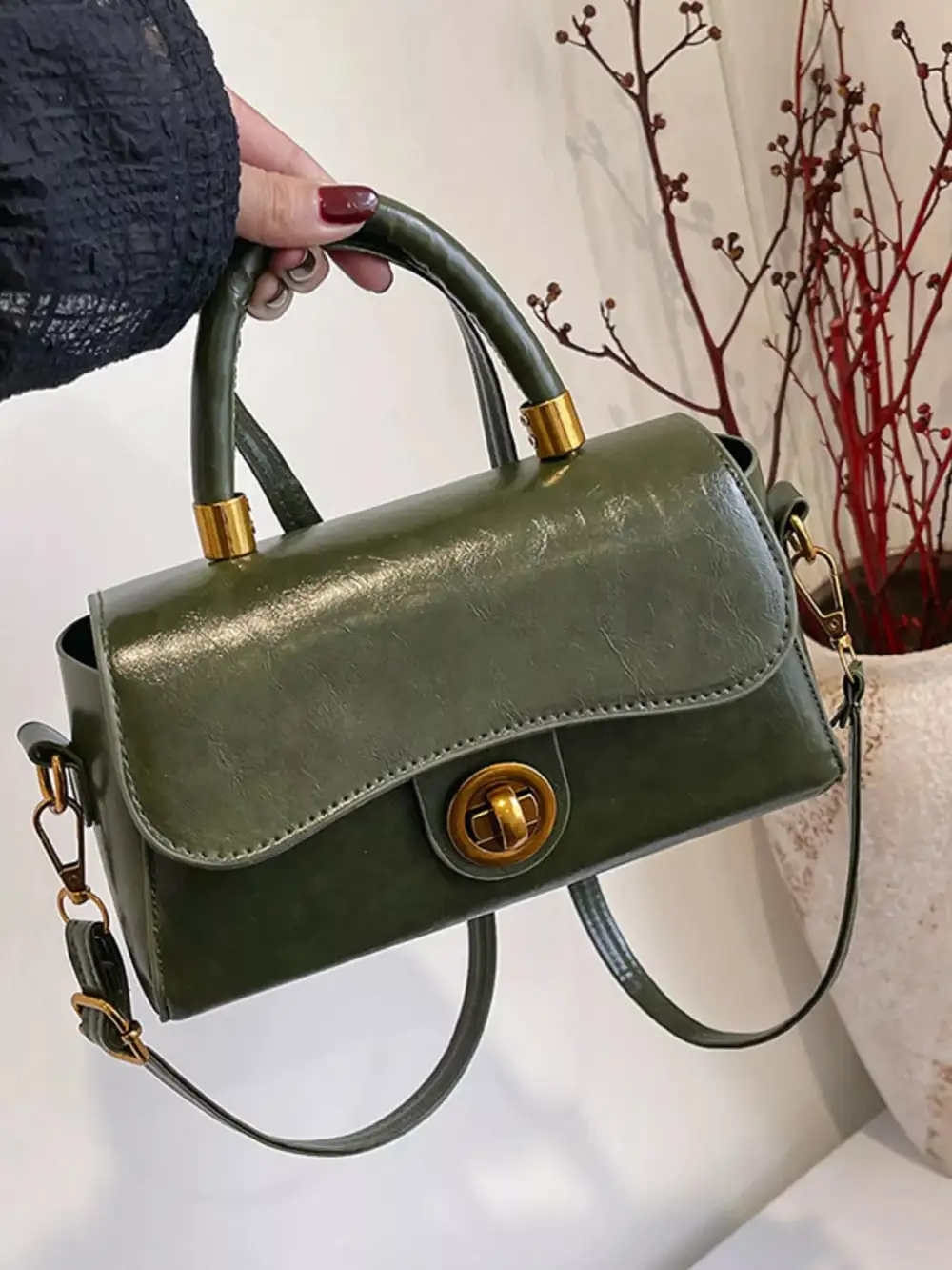 Top Handle Crossbody Bag