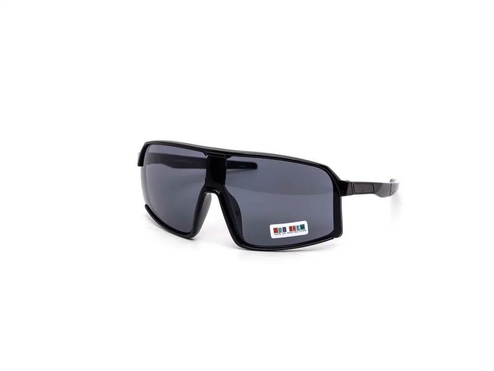 12-Pack Kids Neon Sport Shield Wraparound Dark Lens Sunglasses