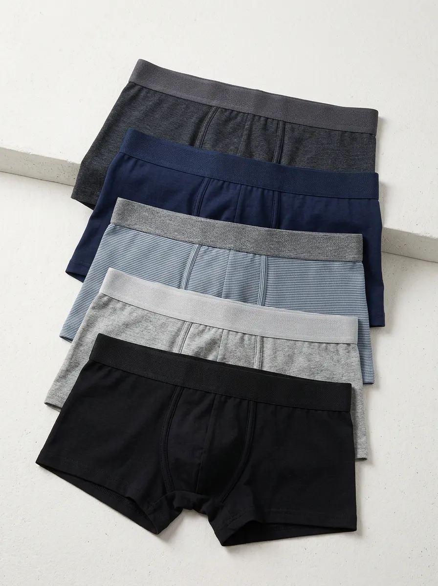 Multi-color Striped Boxer Briefs