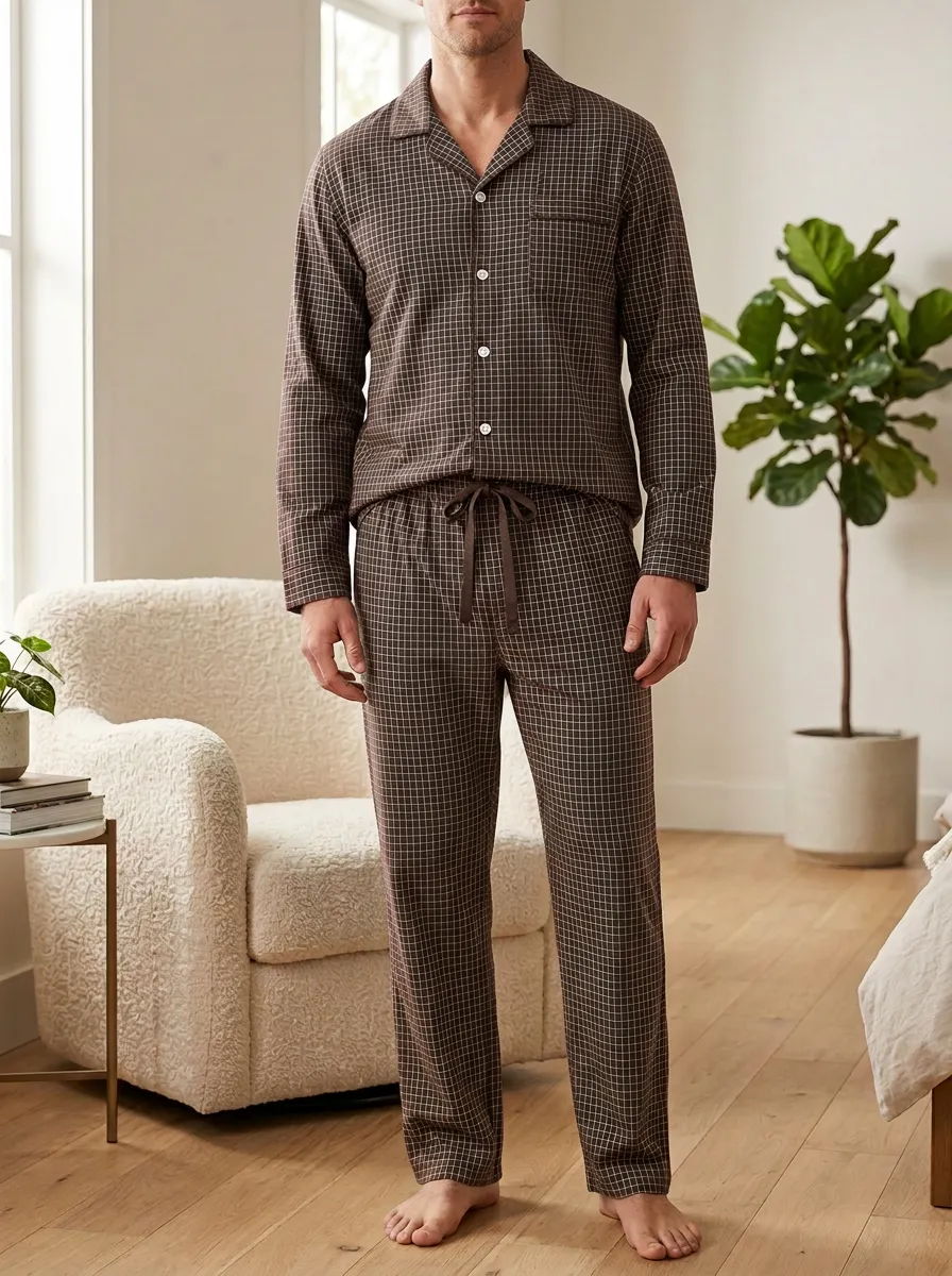 Classic Motif Classic Men's Pajama Set