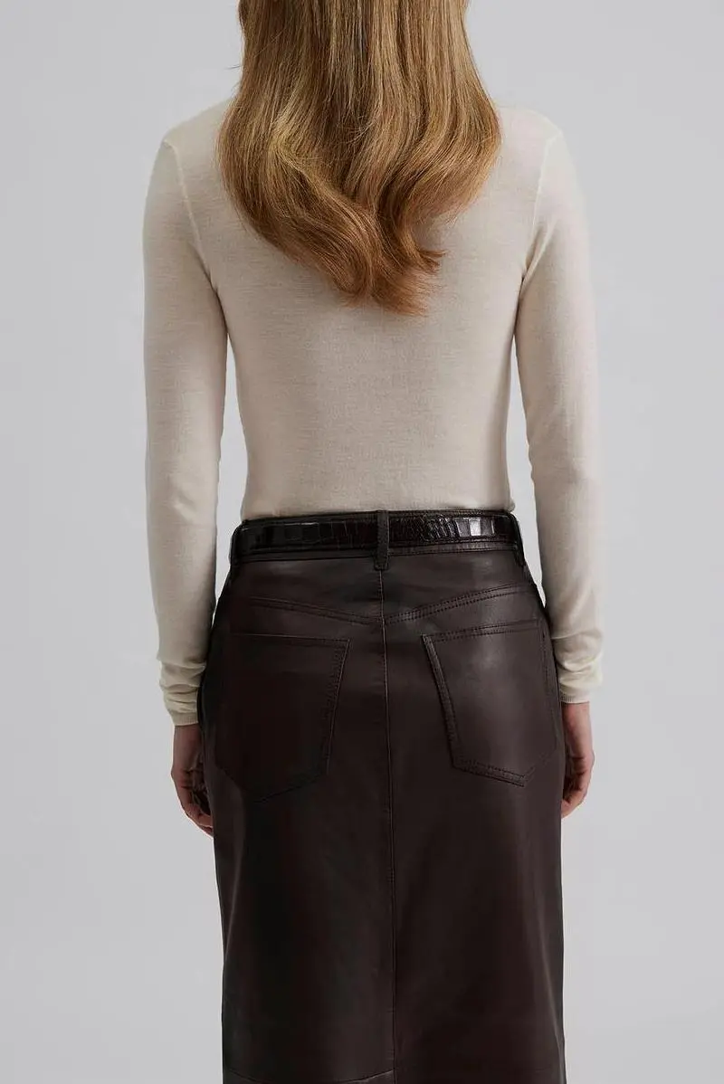 Silk Blend Turtleneck Sweater