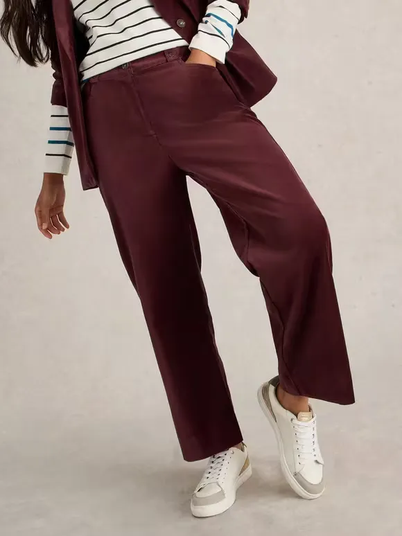 Cropped Velvet Trouser