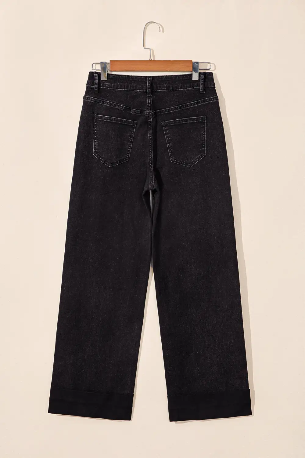 Relaxed Studded Straight Leg Jeans
