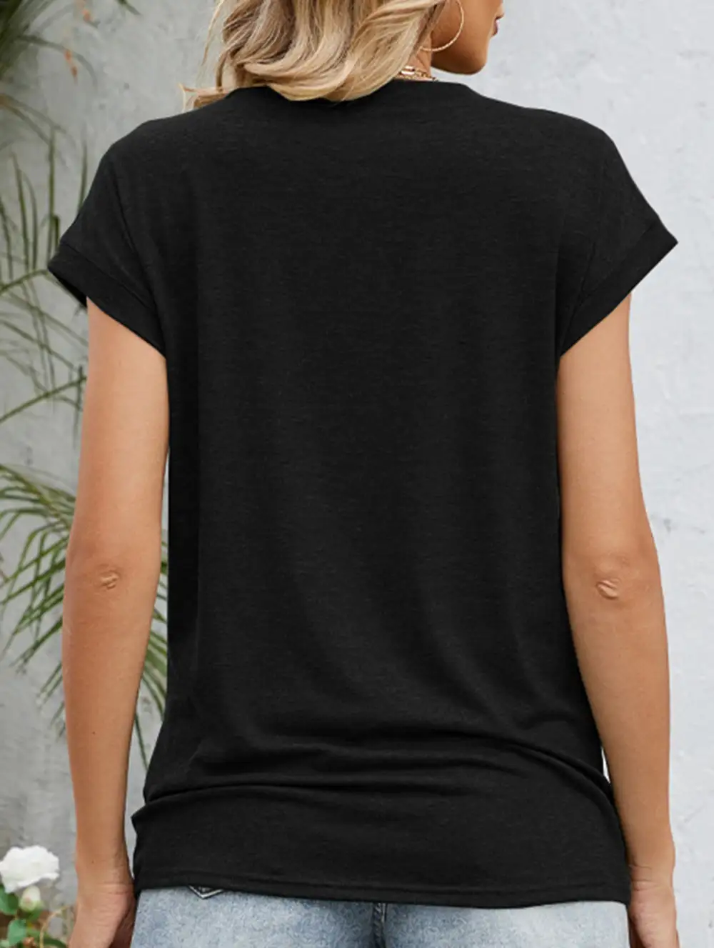 Easy Fit Loose Crew Neck Short Sleeve Tee
