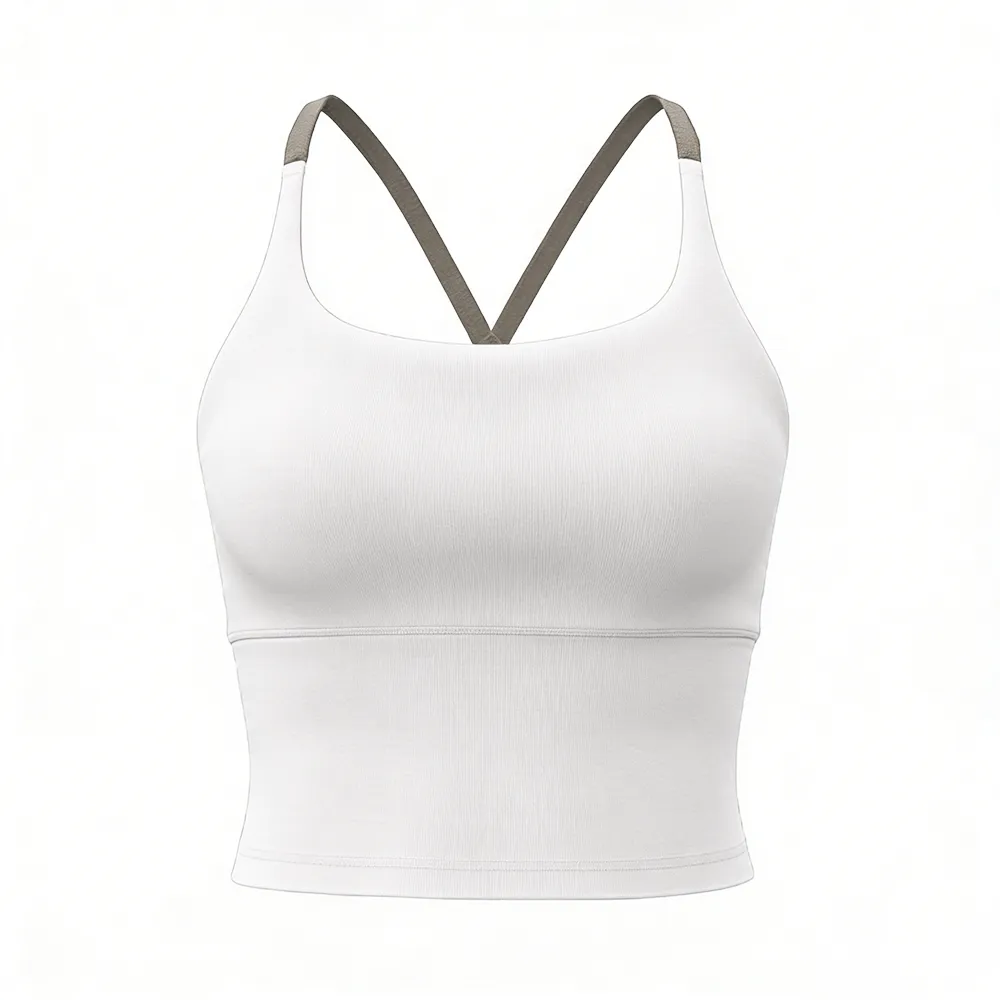 Women's Plain Criss Cross Sports Top