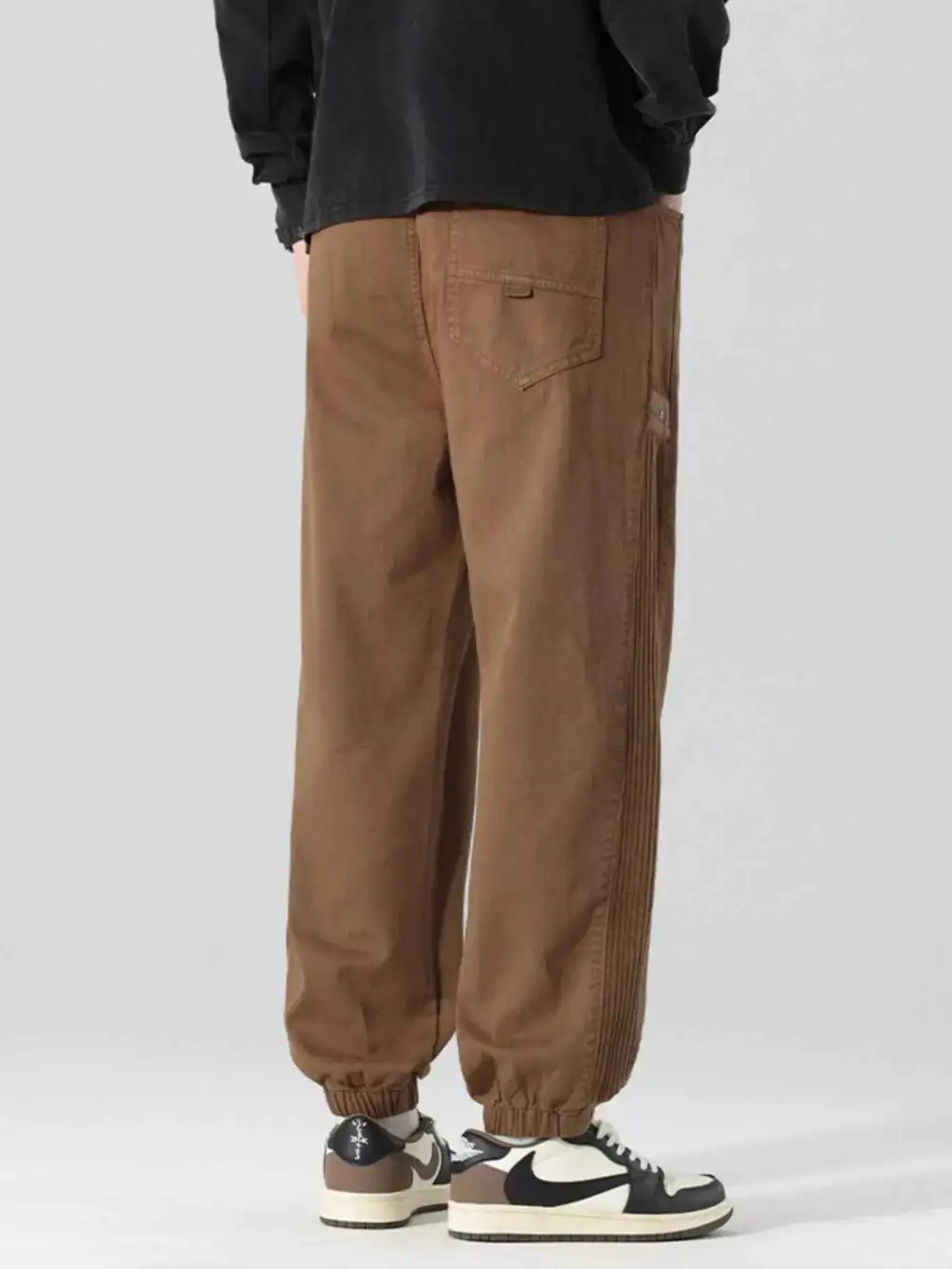 Drawstring Cargo Joggers with Pockets Pants