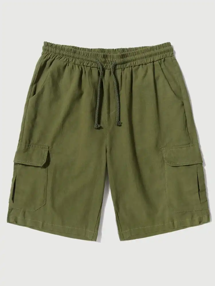 Linen with Pockets Shorts