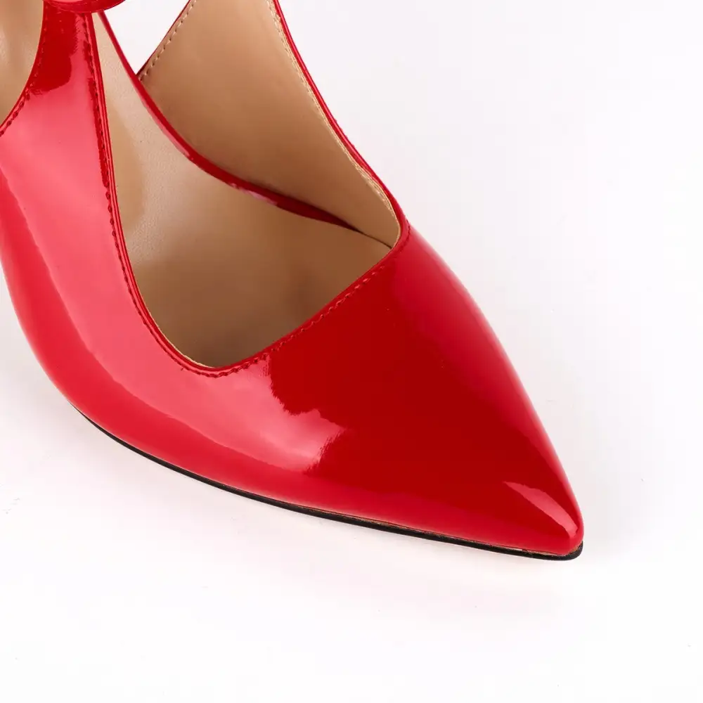 Elegant Pointed Toe Stiletto Ankle Strap Pumps