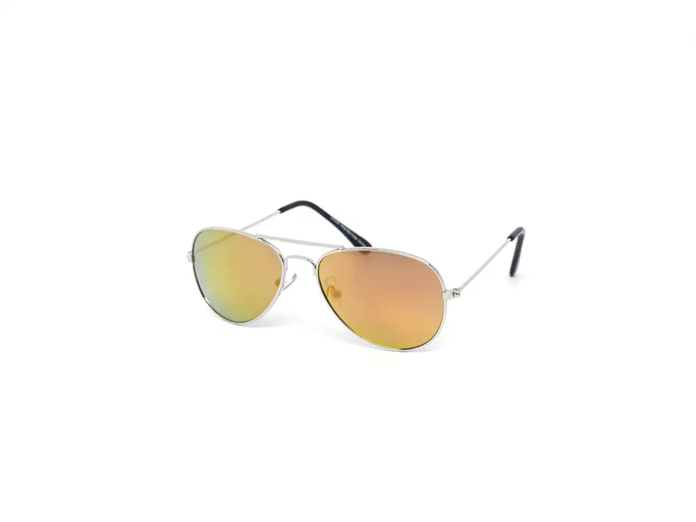 12-Pack Kids Aviator Color Mirror Sunglasses