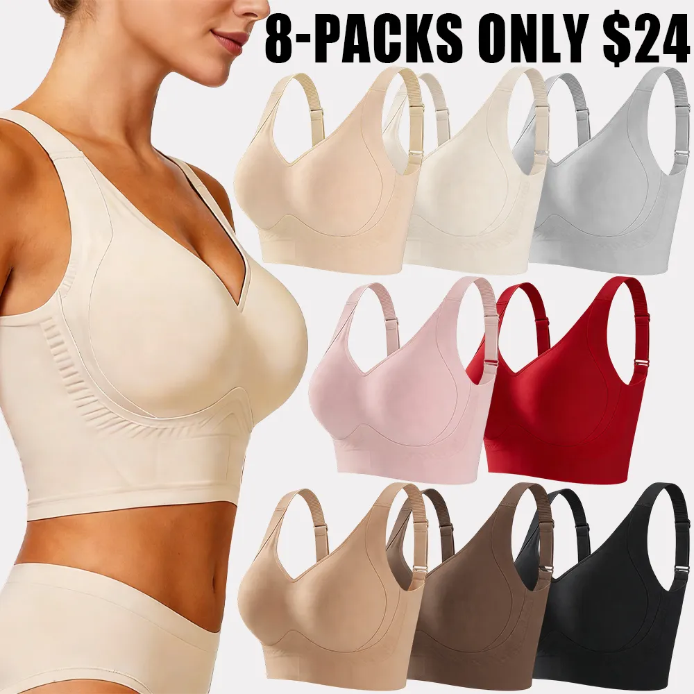 Plus Size Back Fat Smoothing Jelly Bra