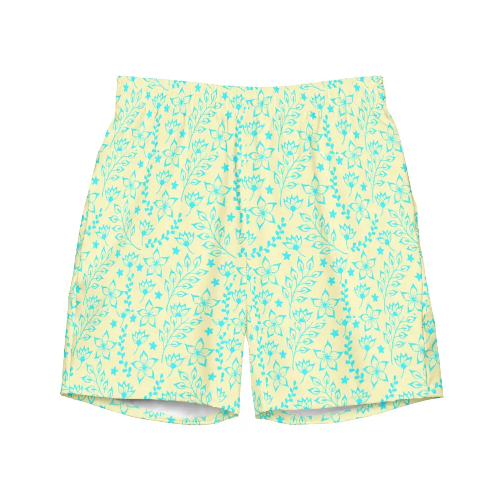 Water Ready Floral Print Swim Trunks