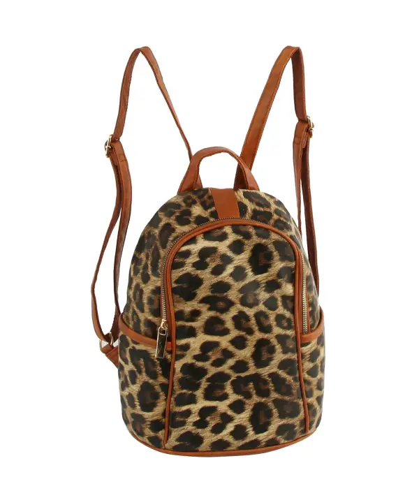 Animal Print Casual Backpack