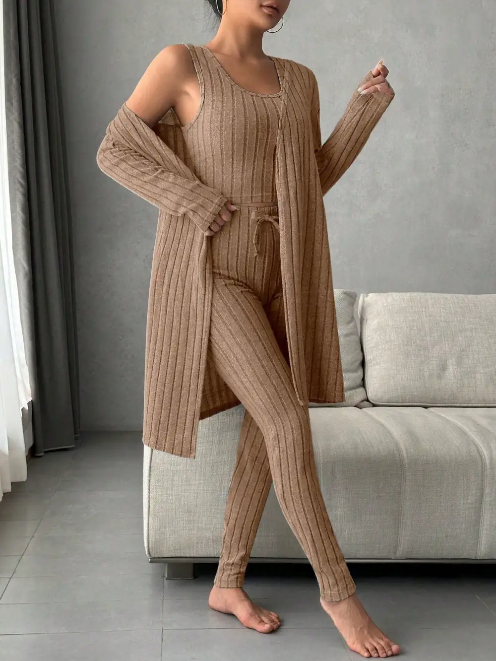 Scoop Neck Lounge Sleepwear Set