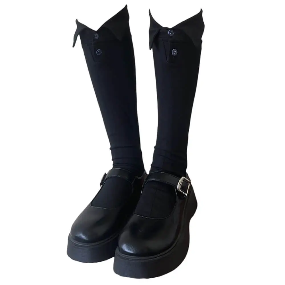 Preppy Collar High Socks