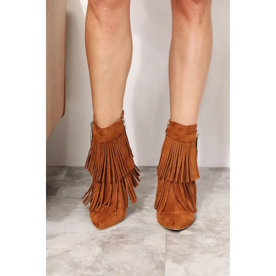 Classic Legend Women S Tassel Wedge Heel Ankle Booties