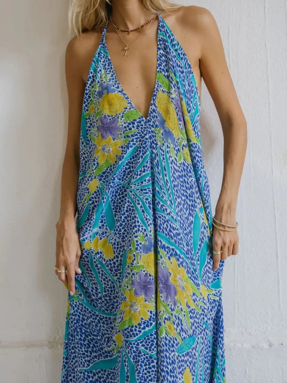 Wearable Cut Printed Dress