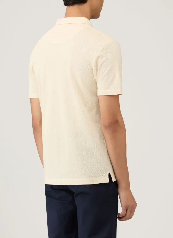 Relaxed Everyday Slim Fit Mesh Cotton Short Sleeve Polo Shirt