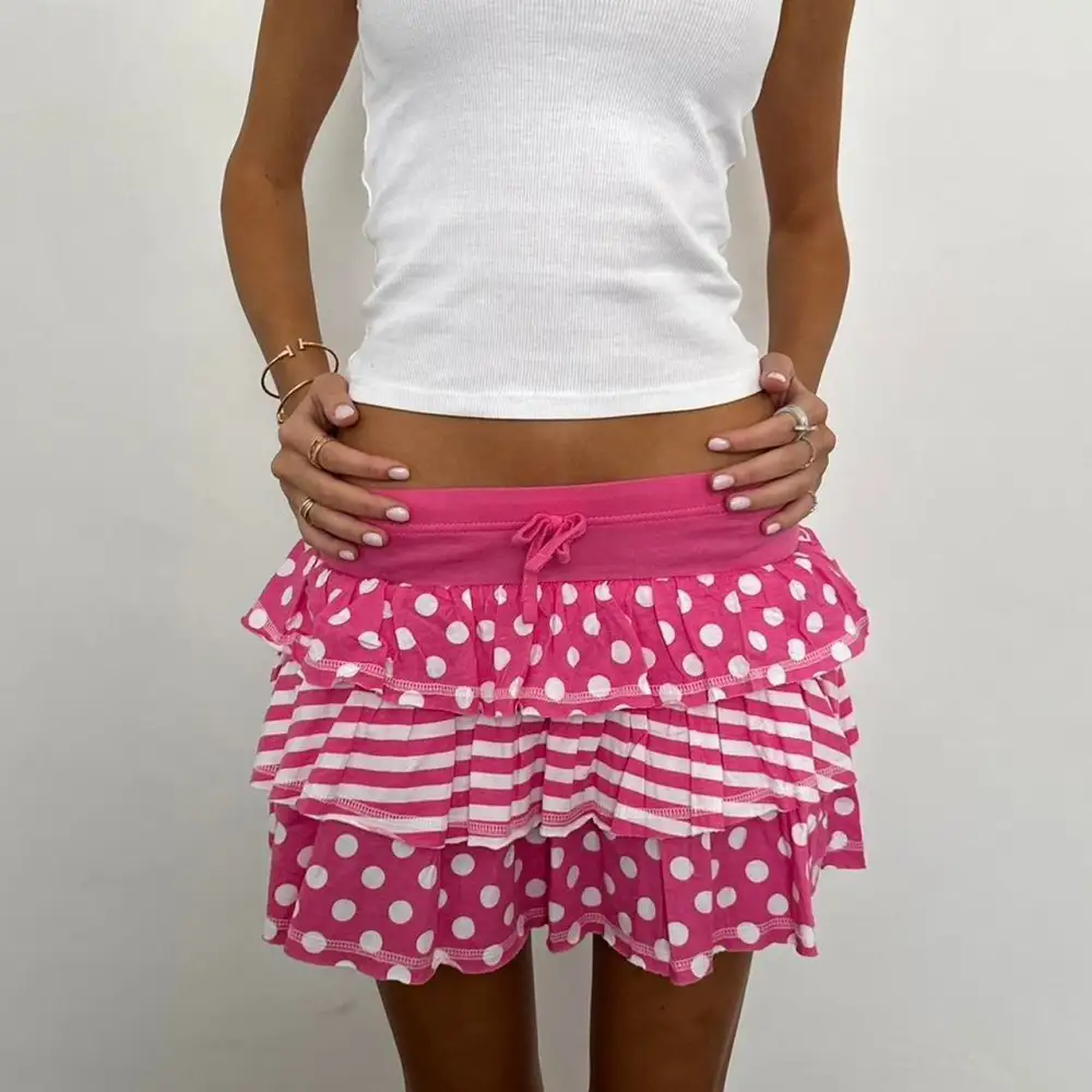 Floral Layered Mini Skirt