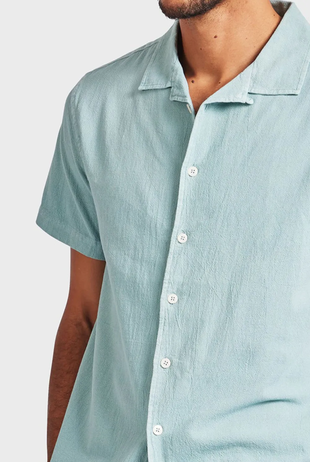 Jed Short Sleeve Shirt-Light dutch blue