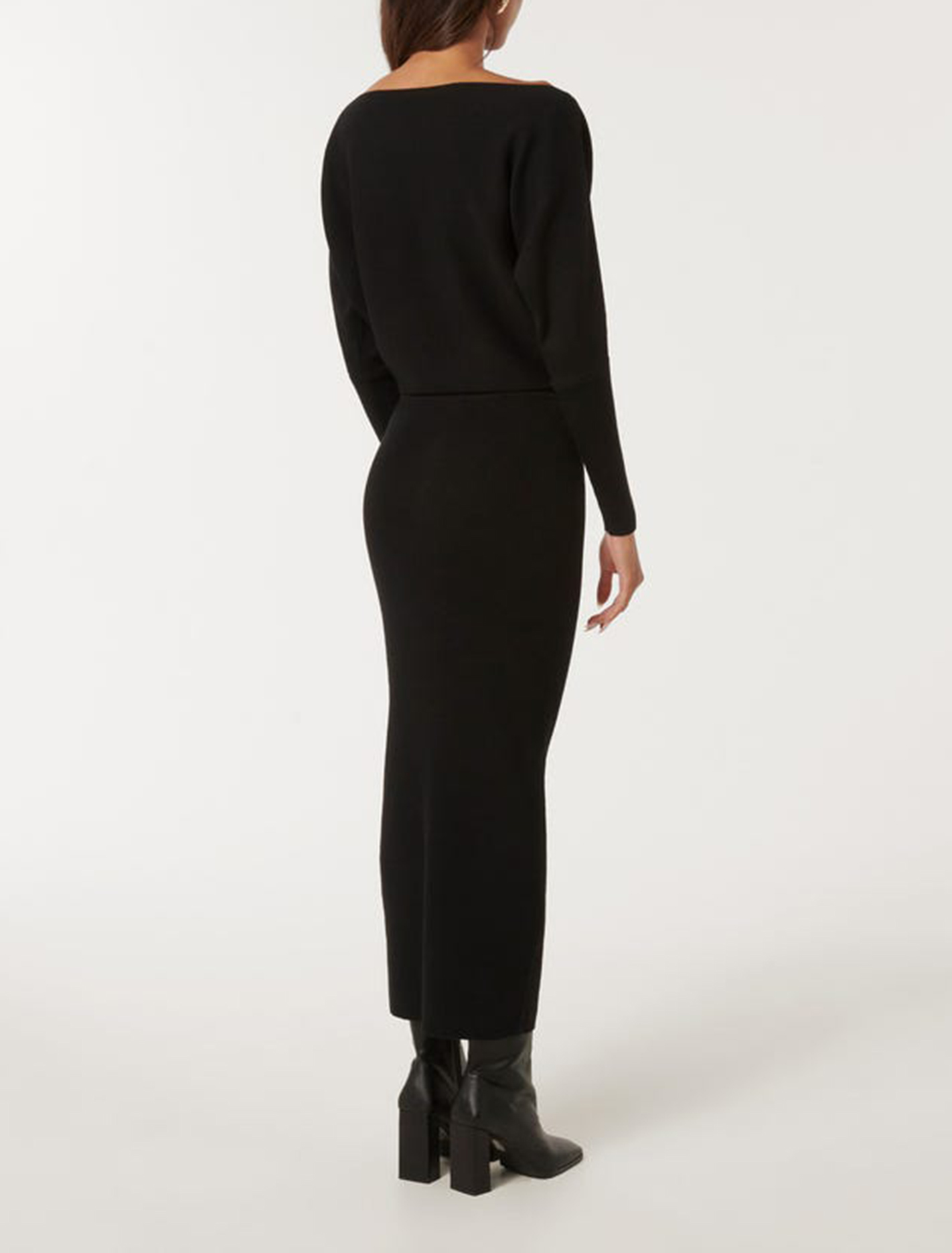 Off-Shoulder Midi Dress