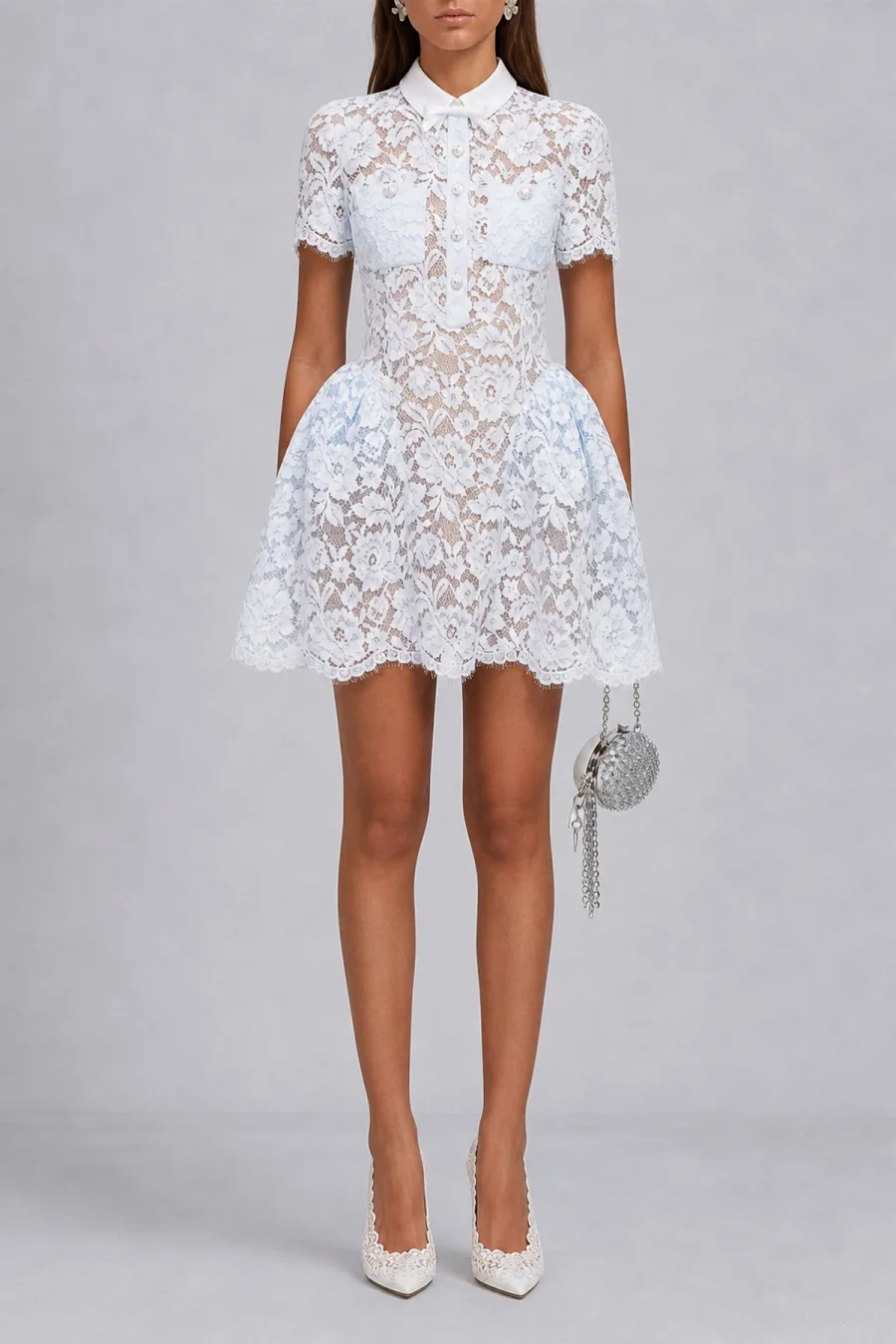 Classic Lace Mini Dress