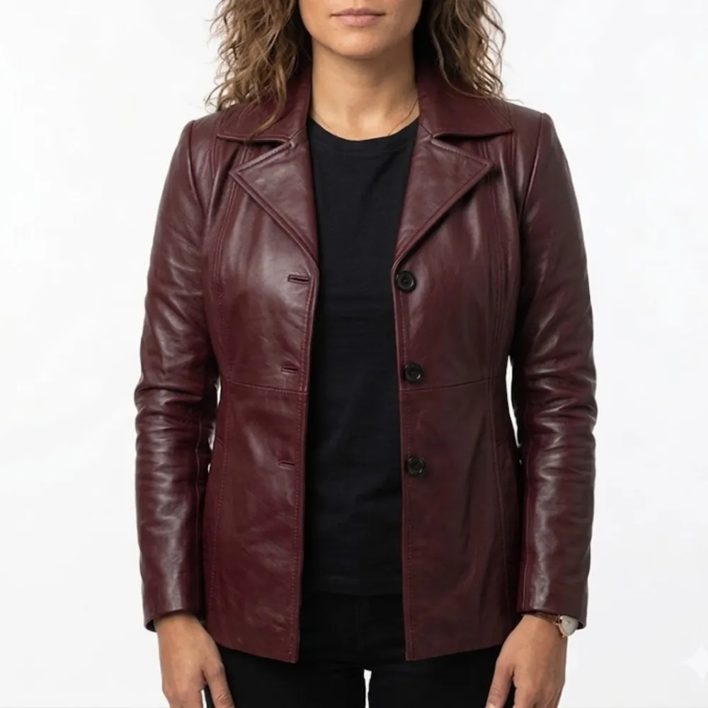 Winter Sheepskin Leather Coat