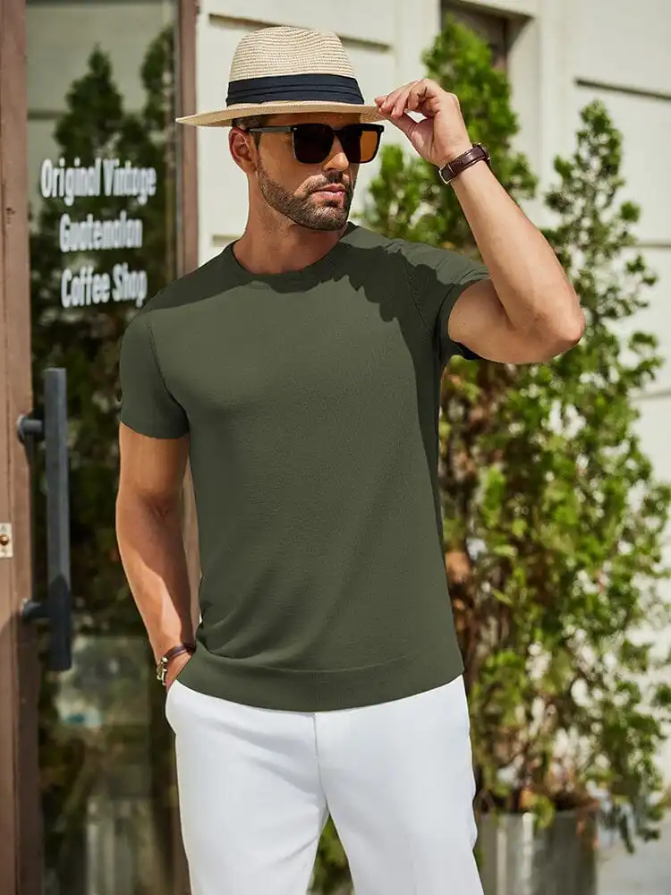 Casual Basic Knit T-Shirt