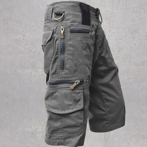 Men's Urban Easy Fit Utility Cargo Shorts for Daily Wear