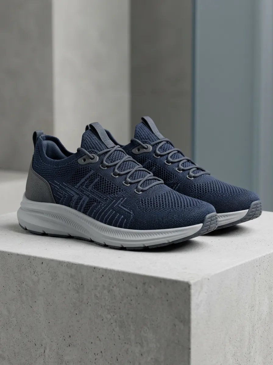 Sport Geometric Graphic Modern Look Men's Running Shoes