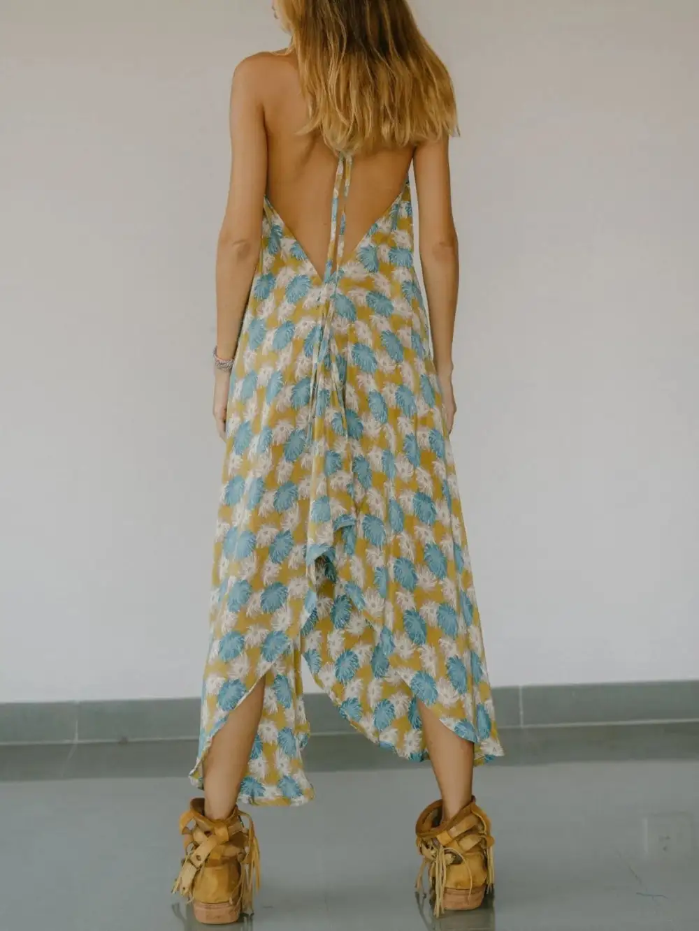 Wearable Cut Printed Dress