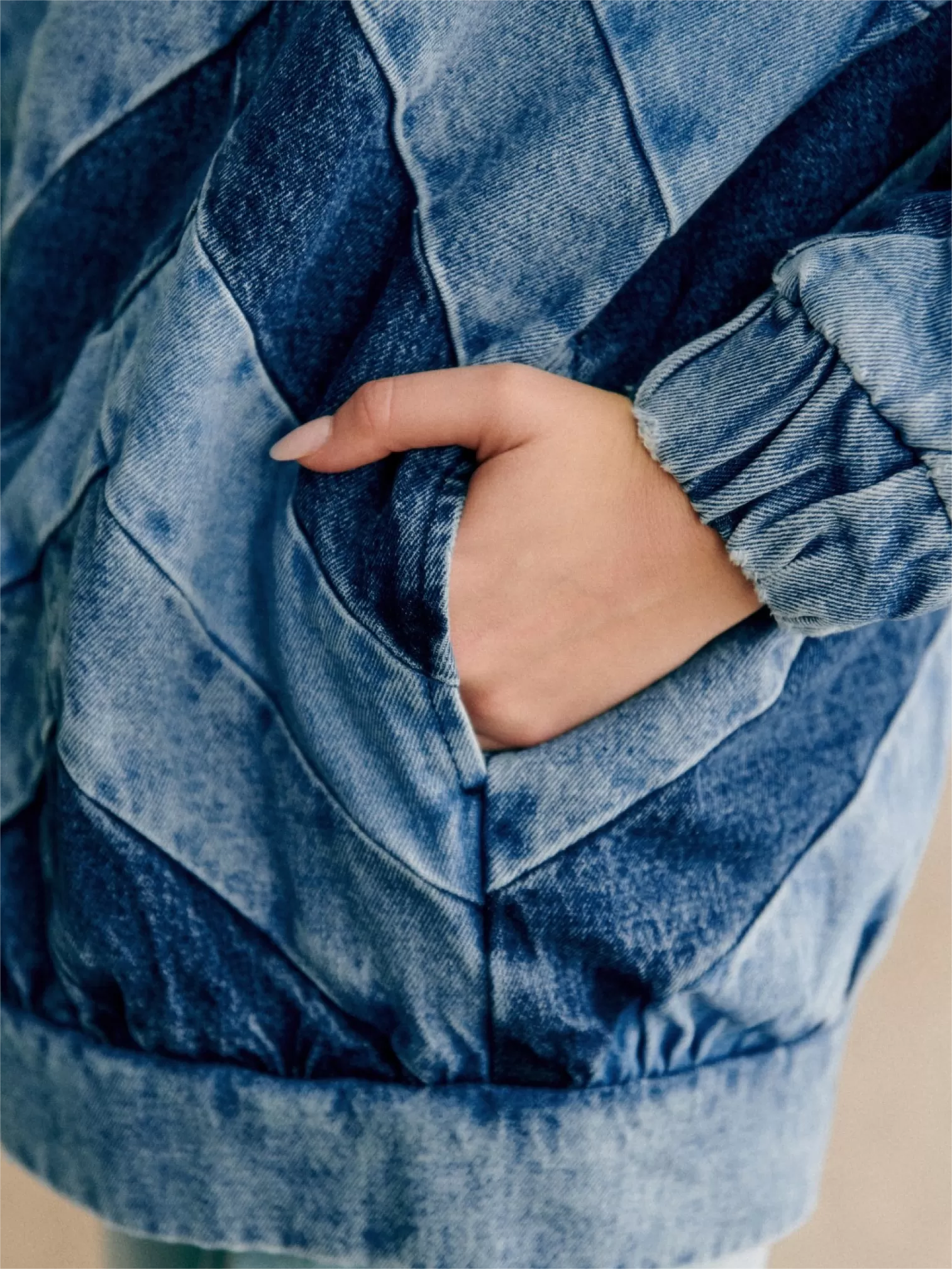 Denim Button Front Jacket