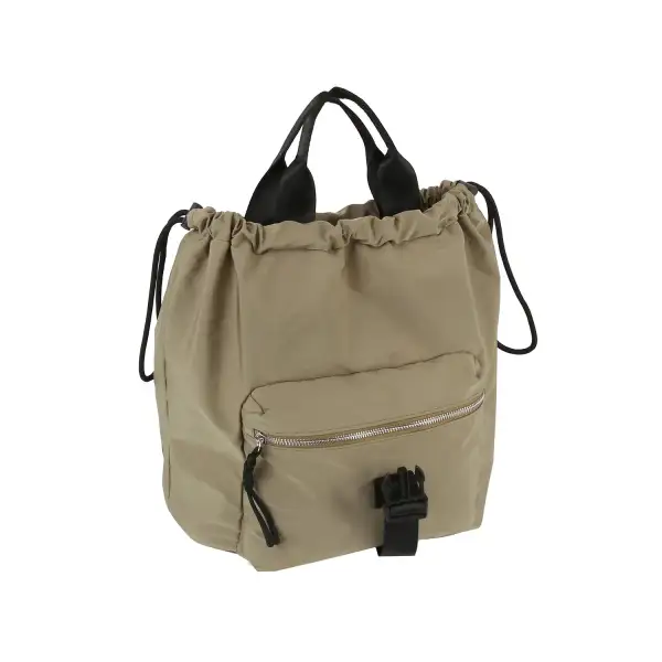 Drawstring Nylon Daily Backpack