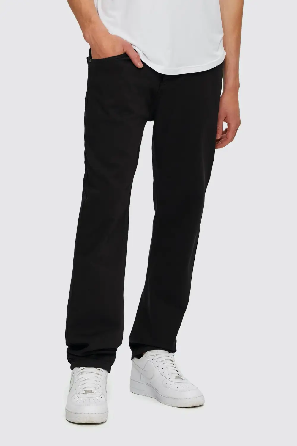 Flexible Straight Leg Knit Jeans