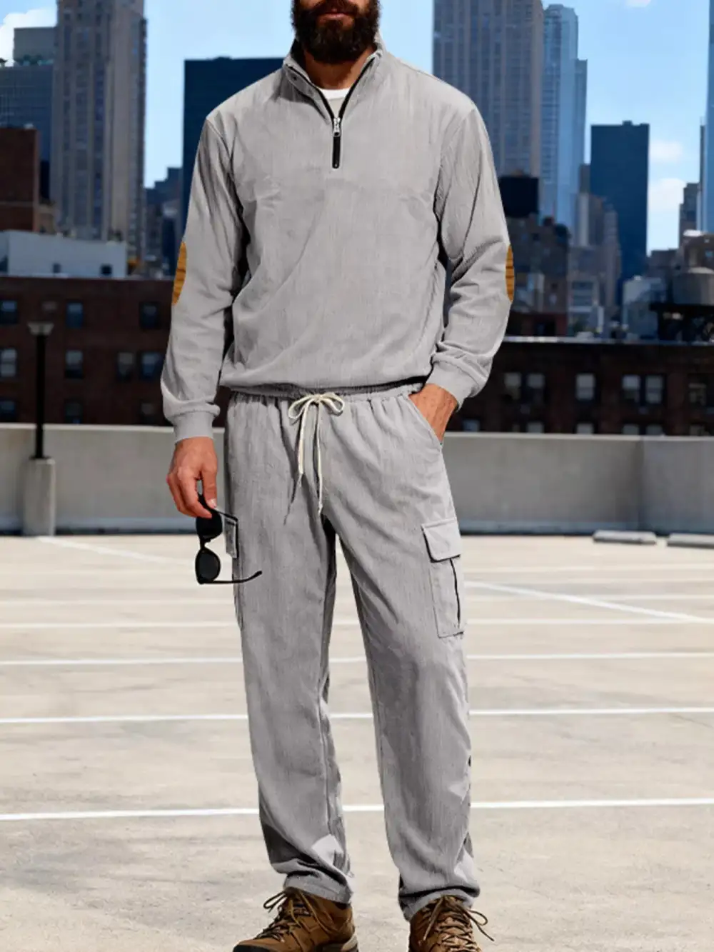 Men's Full Size Casual Long Sleeve Top