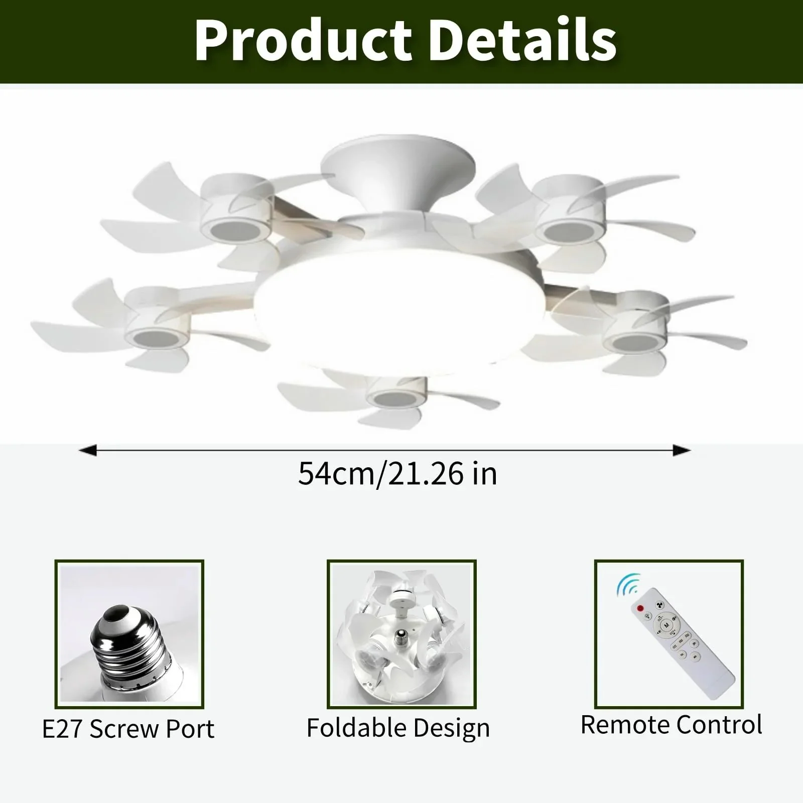 Five fan configuration dimensions