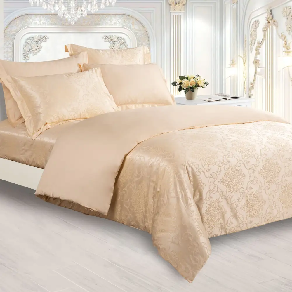 Modern Long-Staple Cotton Jacquard Complete Bedding Set